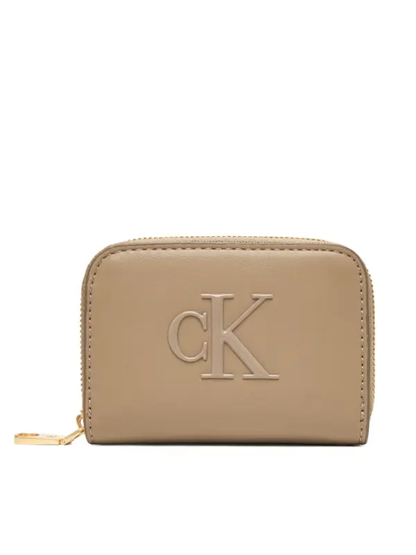Calvin Klein Calvin Klein Novčanik Bold Ck Medium Zip Around LV04F1154G Bež
