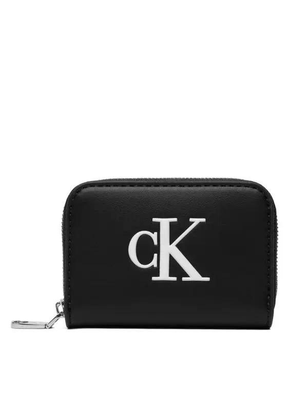 Calvin Klein Calvin Klein Novčanik Bold Ck Medium Zip Around LV04F1154G Crna