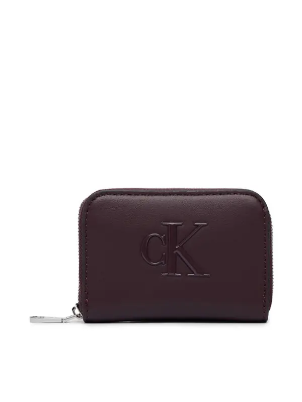 Calvin Klein Calvin Klein Novčanik Bold Ck Medium Zip Around LV04F1154G Tamnocrvena
