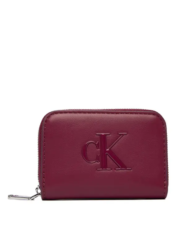 Calvin Klein Calvin Klein Novčanik Bold Ck Medium Zip Around LV04F1154G Tamnocrvena