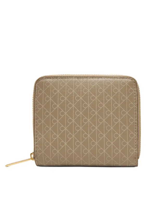Calvin Klein Calvin Klein Novčanik Emblem Aop Square Zip Around LV04F1089G Bež
