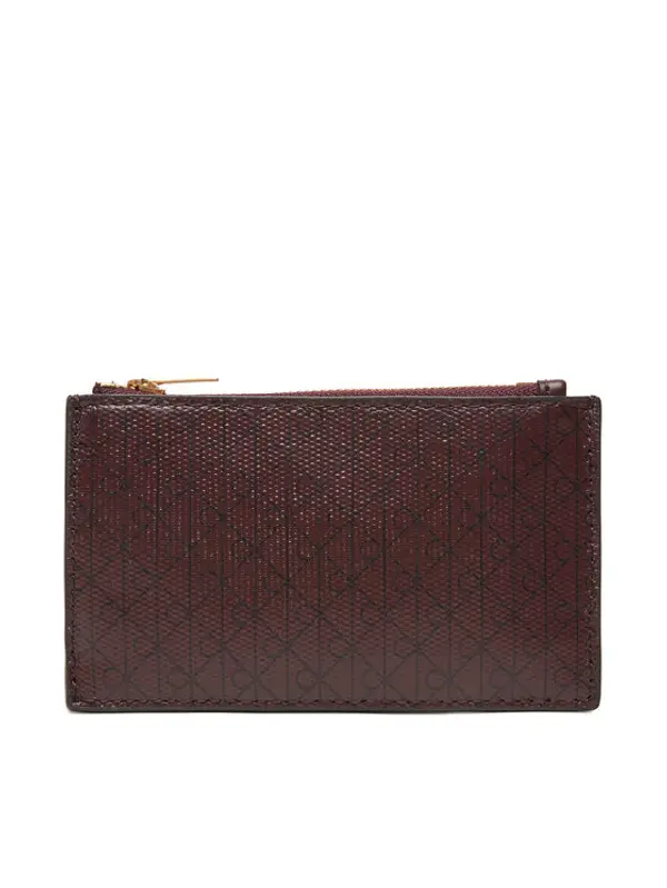 Calvin Klein Calvin Klein Novčanik Emblem Aop Top Zip Cardcase LV04F1084G Smeđa