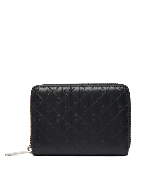 Calvin Klein Calvin Klein Novčanik Emblem Emboss Zip Coin Pouch LV04D1087G Crna