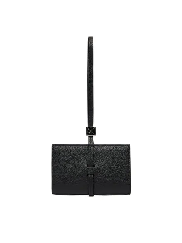 Calvin Klein Calvin Klein Novčanik Emblem Hw Pebble Wallet On Strap LV04F1130G Crna
