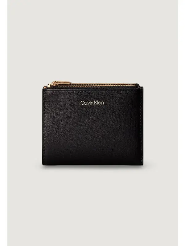 Calvin Klein Calvin Klein Novčanik Foil Logo Dbl Zip Cardcase LV04F1135G Crna