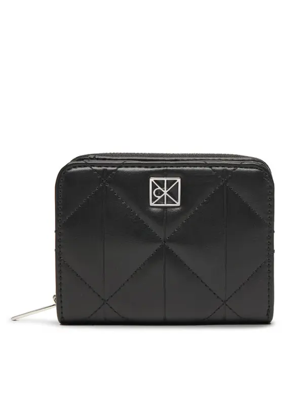 Calvin Klein Calvin Klein Novčanik Quilted Flap Zip Around LV04F1124G Crna
