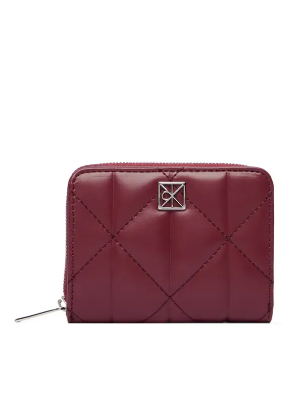 Calvin Klein Calvin Klein Novčanik Quilted Flap Zip Around LV04F1124G Tamnocrvena