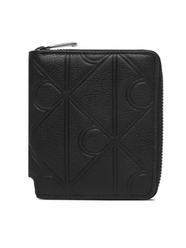 Calvin Klein Calvin Klein Novčanik Xl Emblem Aop Emboss Zipp Bill Fo LV04D1176G Crna