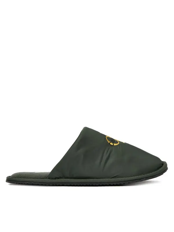 Calvin Klein Calvin Klein Papuče Hotel Slipper Mono Embro YM0YM01392 Zelena