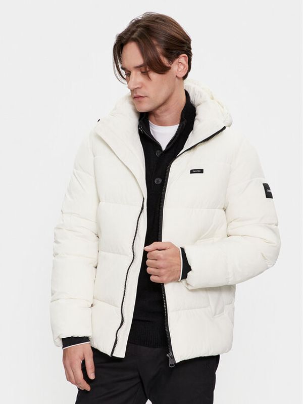 Calvin Klein Calvin Klein Pernata jakna Crinkle K10K110336 Écru Regular Fit