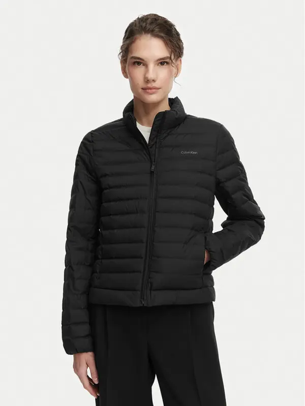 Calvin Klein Calvin Klein Pernata jakna LV044G502G Crna Regular Fit