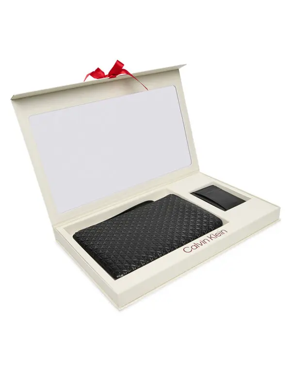 Calvin Klein Calvin Klein Poklon set Zip Pouch + Cardcase Giftset LV04D0003G Crna