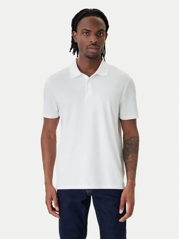 Calvin Klein Calvin Klein Polo Birdseye LV04LF208G Bijela Regular Fit