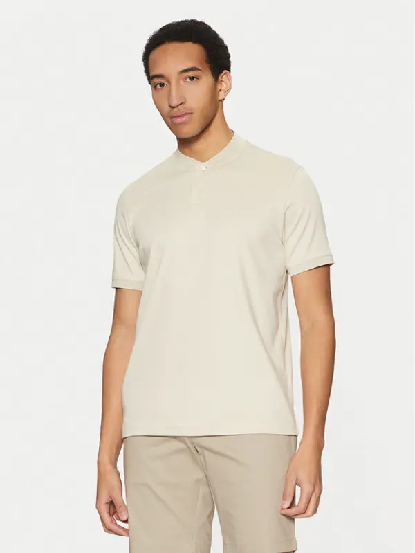 Calvin Klein Calvin Klein Polo K10K111201 Bež Regular Fit