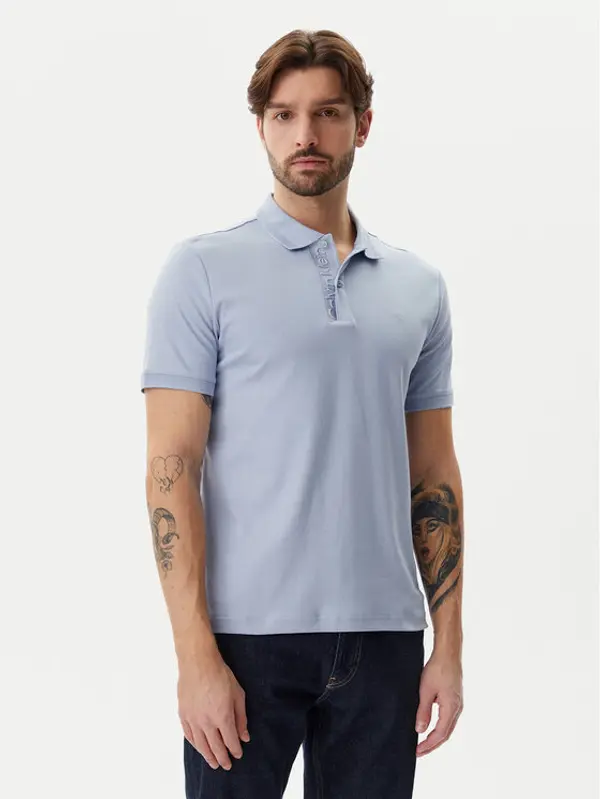 Calvin Klein Calvin Klein Polo K10K114135 Svijetloplava Regular Fit