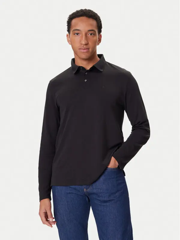 Calvin Klein Calvin Klein Polo LV040EM909 Crna Regular Fit