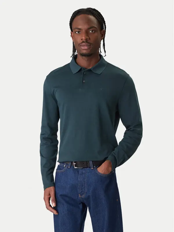 Calvin Klein Calvin Klein Polo LV040EM909 Zelena Regular Fit