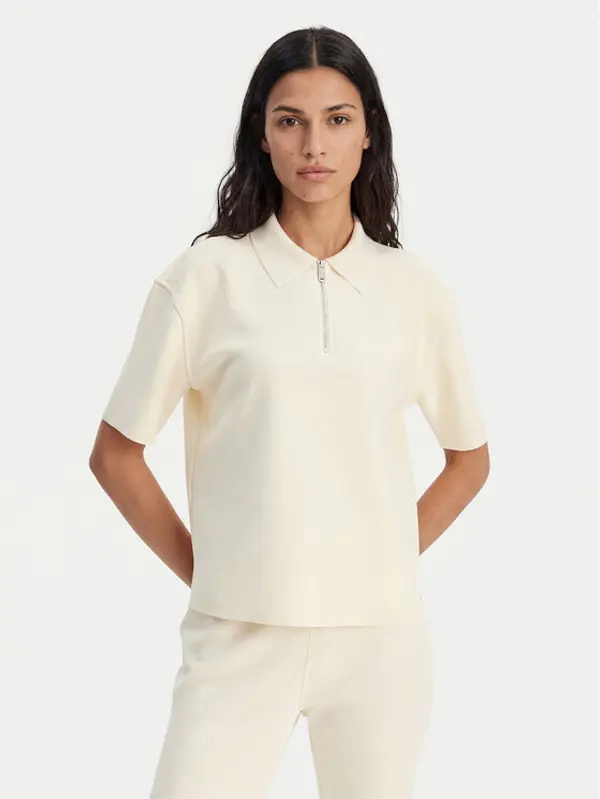 Calvin Klein Calvin Klein Polo LV044E241G Bež Relaxed Fit
