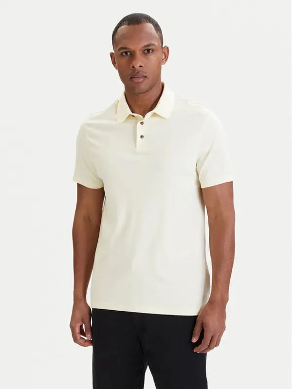 Calvin Klein Calvin Klein Polo LV04LB276G Écru Regular Fit