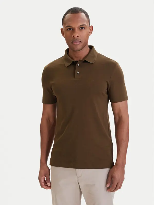 Calvin Klein Calvin Klein Polo LV04LB276G Zelena Regular Fit