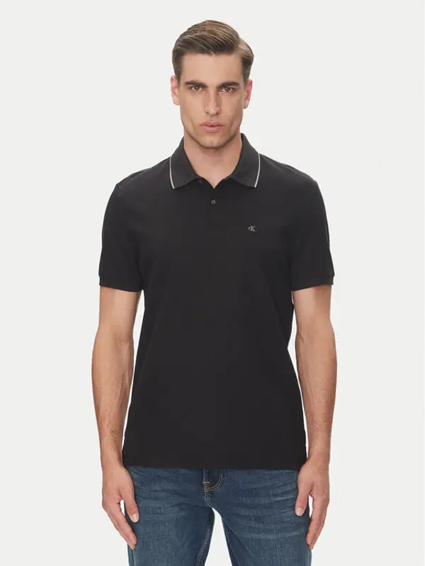 Calvin Klein Calvin Klein Polo LV04LC239G Crna Regular Fit