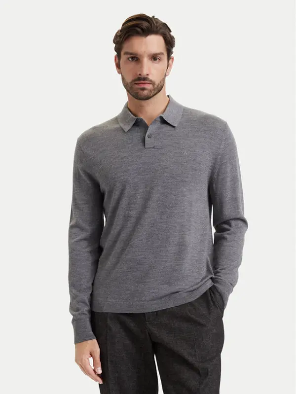Calvin Klein Calvin Klein Polo LV04LD319G Siva Regular Fit