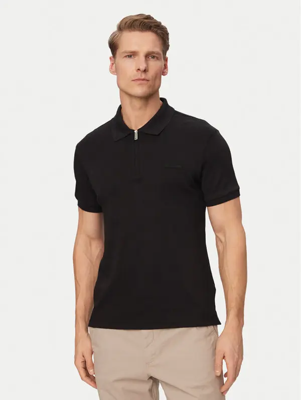 Calvin Klein Calvin Klein Polo LV04LE255G Crna Slim Fit