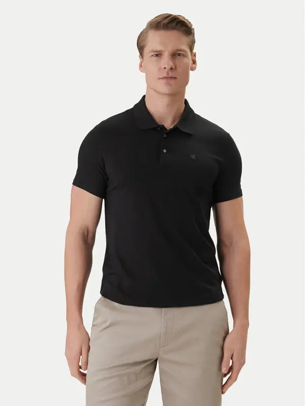 Calvin Klein Calvin Klein Polo LV04LF200G Crna Slim Fit