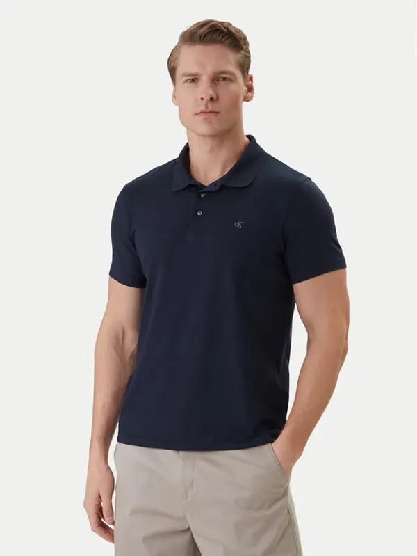 Calvin Klein Calvin Klein Polo LV04LF200G Tamnoplava Slim Fit