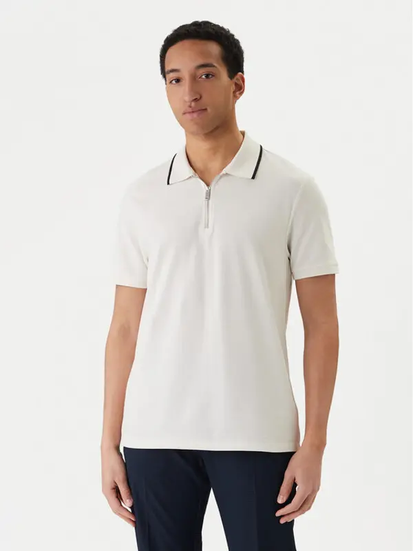 Calvin Klein Calvin Klein Polo LV04LF214G Écru Regular Fit