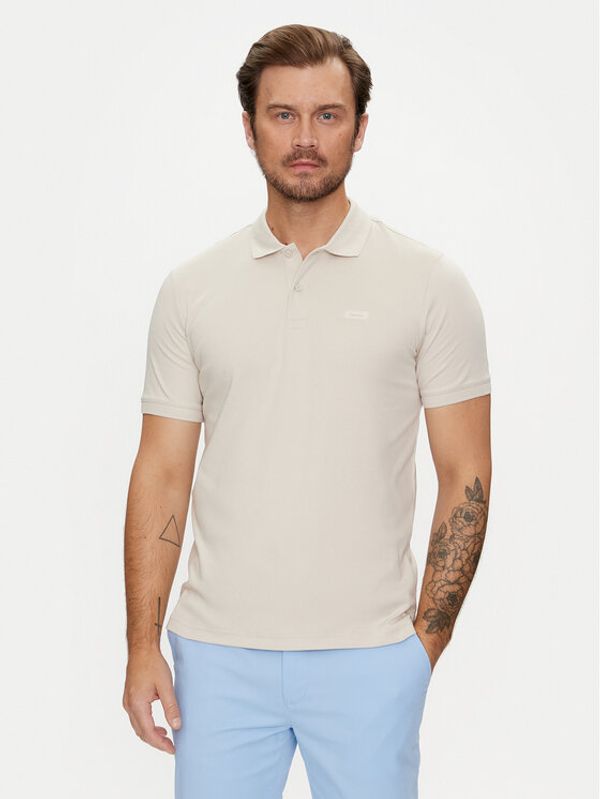 Calvin Klein Calvin Klein Polo Smooth K10K111657 Bež Slim Fit
