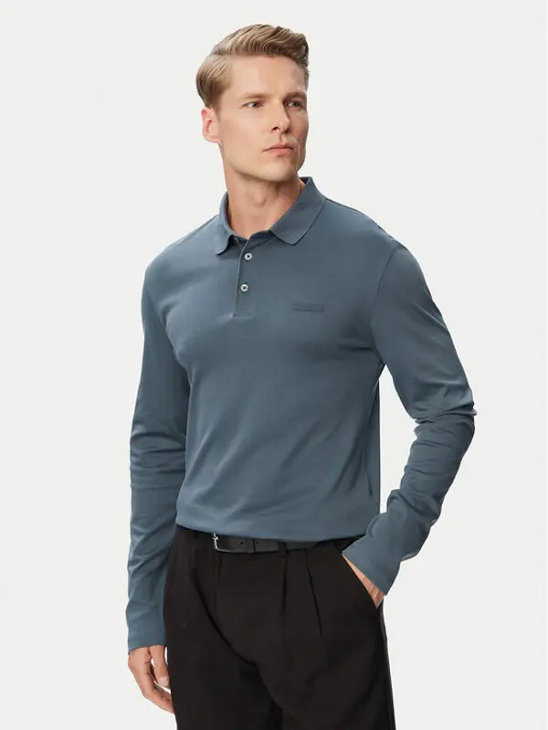 Calvin Klein Calvin Klein Polo Supima LV04LH240G Tamno siva Slim Fit