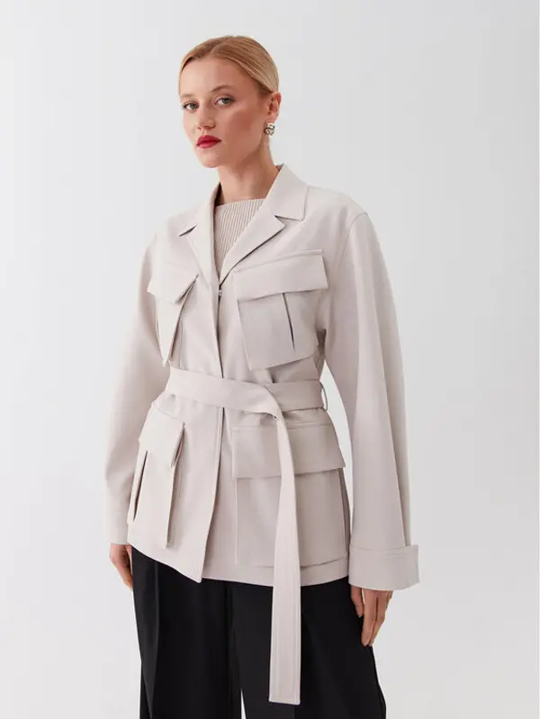 Calvin Klein Calvin Klein Prijelazni kaput K20K205882 Écru Regular Fit