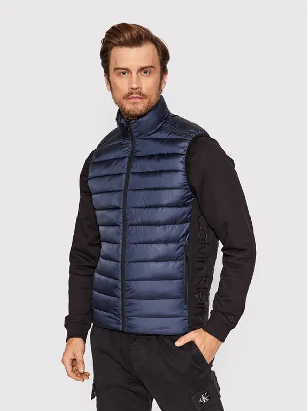 Calvin Klein Calvin Klein Prsluk Recycled Side K10K108292 Tamnoplava Regular Fit