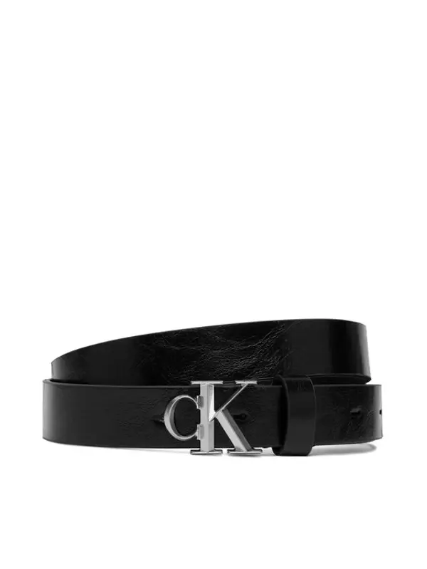 Calvin Klein Calvin Klein Remen Ck Buckle Glossy Strap 25M LV04F7122G Crna
