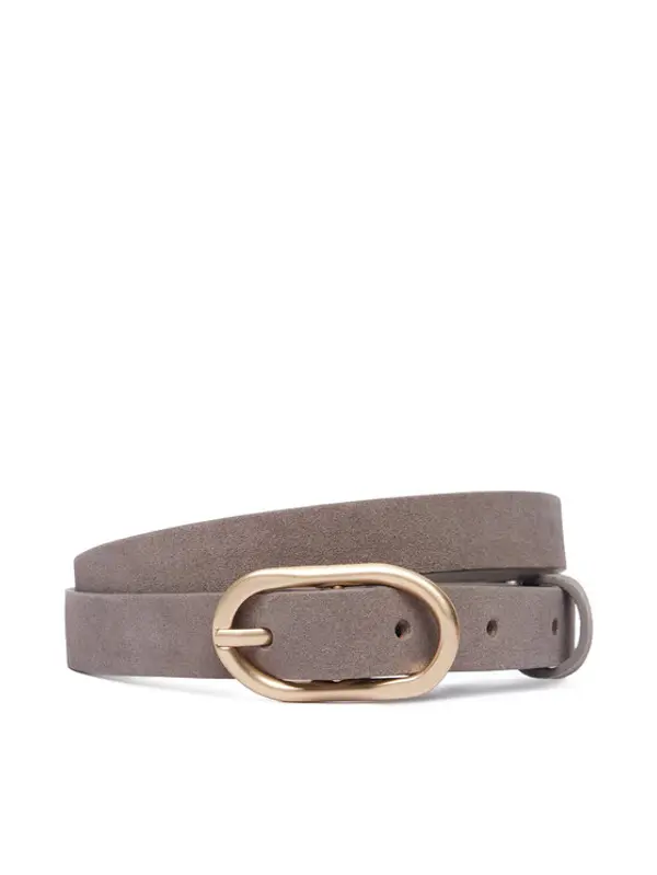 Calvin Klein Calvin Klein Remen Organic Buckle Suede Belt 20Mm LV04F7110G Siva