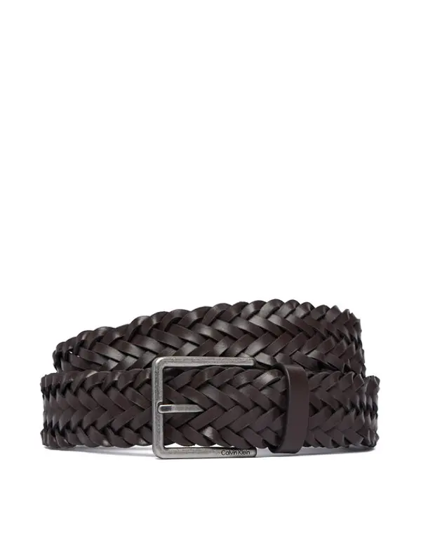 Calvin Klein Calvin Klein Remen Warmth Buckle Woven 35Mm Fixed - LV04D7061G Tamno smeđa