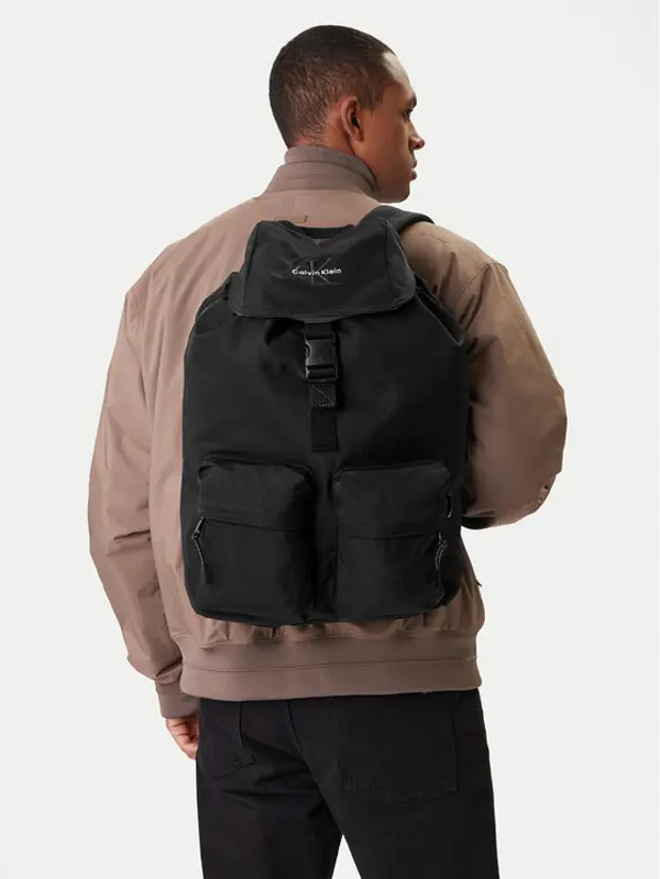 Calvin Klein Calvin Klein Ruksak Bold Flap Backpack LV04D3270G Crna