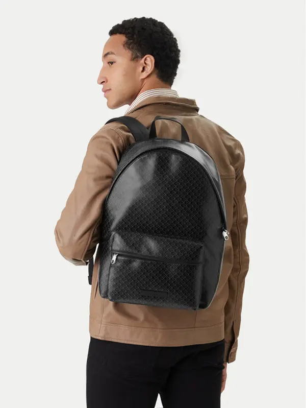 Calvin Klein Calvin Klein Ruksak Emblem Aop Coated Backpack LV04D3313G Crna