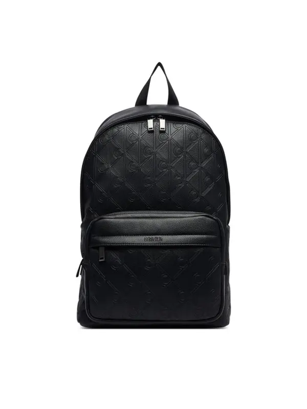 Calvin Klein Calvin Klein Ruksak Emblem Aop Deboss Round Backpack LV04D3560G Crna