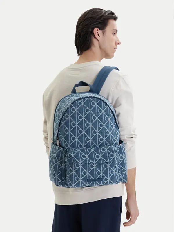 Calvin Klein Calvin Klein Ruksak Emblem Aop Denim Round Backpack LV04D3429G Plava