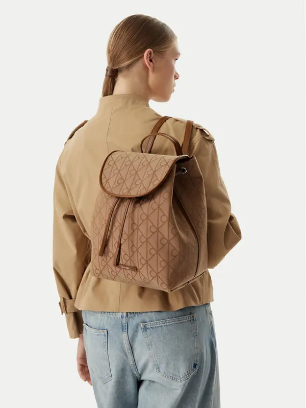 Calvin Klein Calvin Klein Ruksak Emblem Aop Jacquard LV04F3536G Smeđa