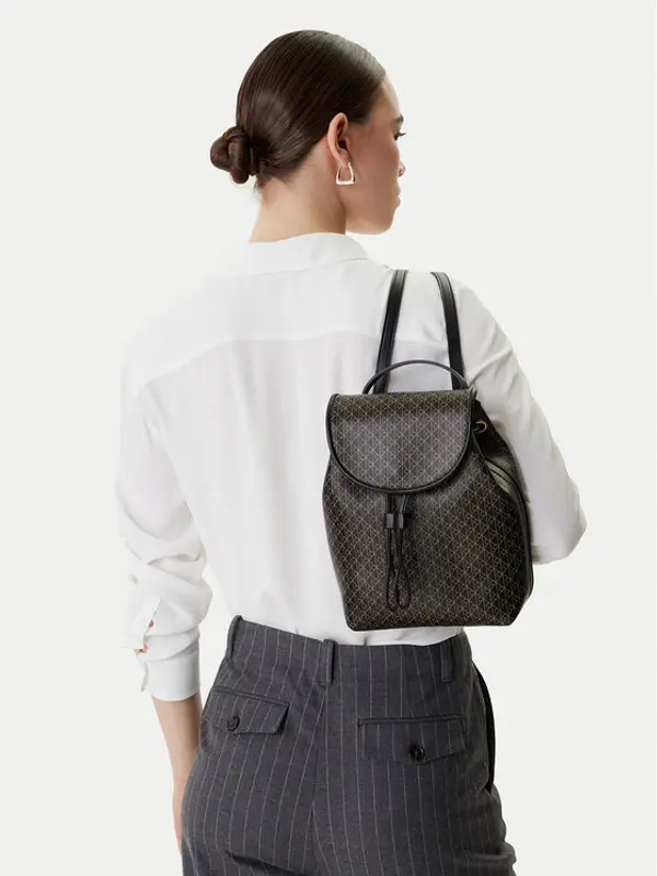 Calvin Klein Calvin Klein Ruksak Emblem Aop Mini Backpack LV04F3507G Crna