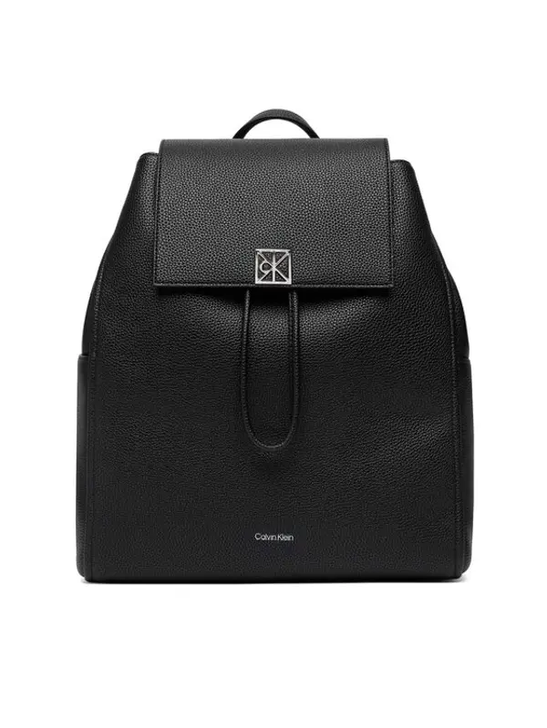 Calvin Klein Calvin Klein Ruksak Emblem Hw Pebble Backpack LV04F3553G Crna