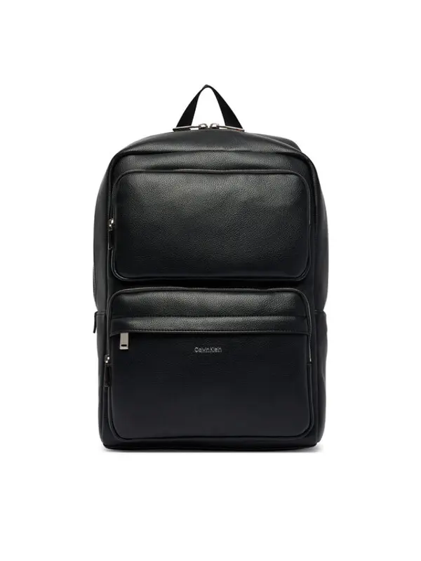 Calvin Klein Calvin Klein Ruksak Raised Double Pocket Backpack LV04D3493G Crna