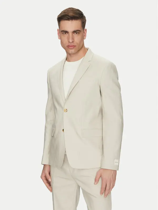 Calvin Klein Calvin Klein Sakoi K10K114388 Bež Slim Fit