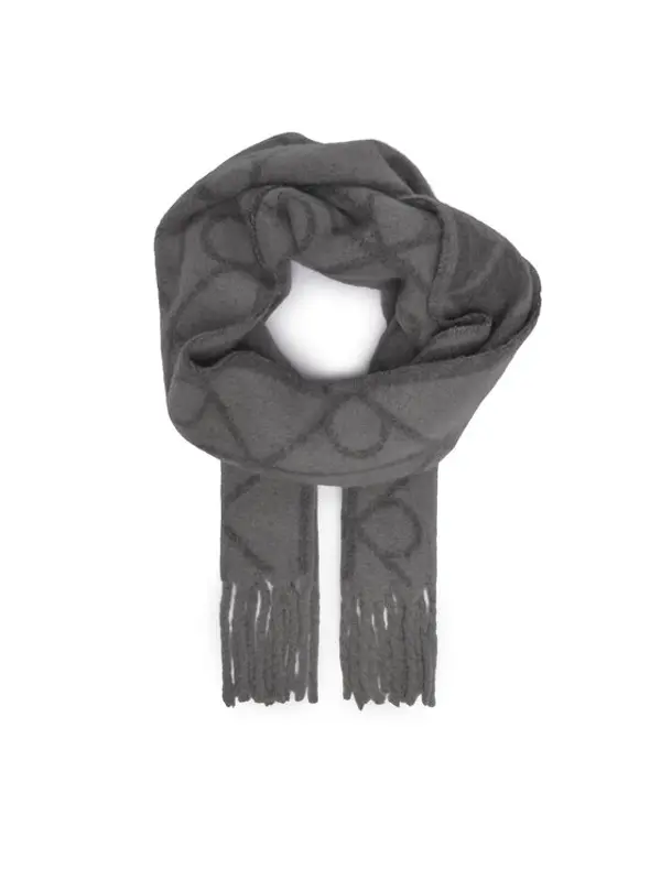 Calvin Klein Calvin Klein Šal Emblem Aop Brushed LV04D8072G Siva