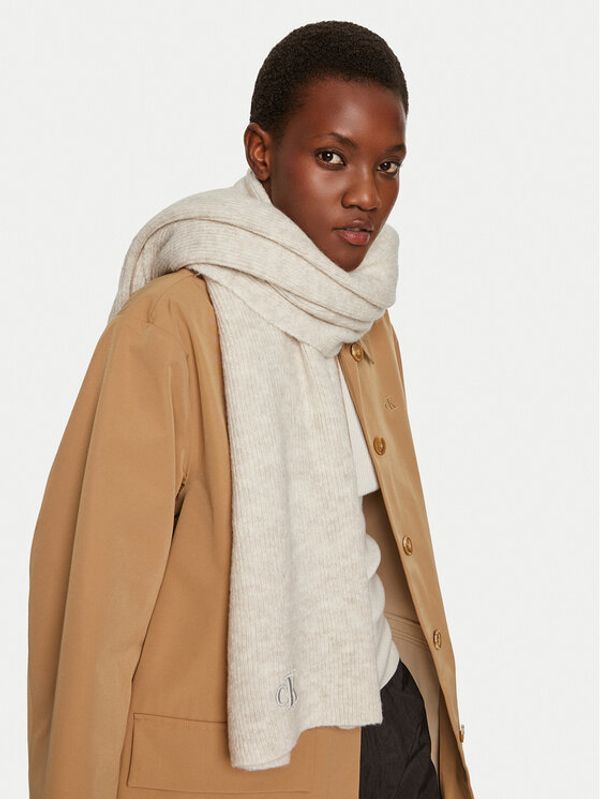 Calvin Klein Calvin Klein Šal Thick Embroidery K60K612664 Bež