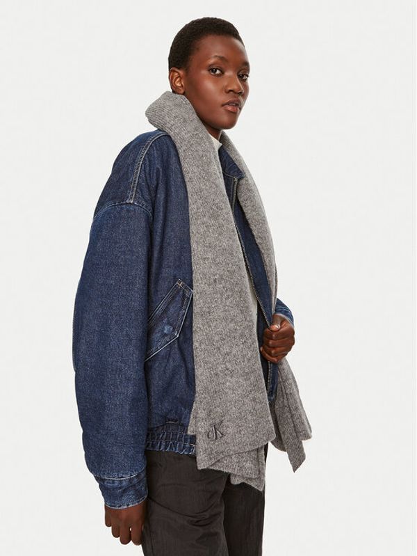 Calvin Klein Calvin Klein Šal Thick Embroidery K60K612664 Siva