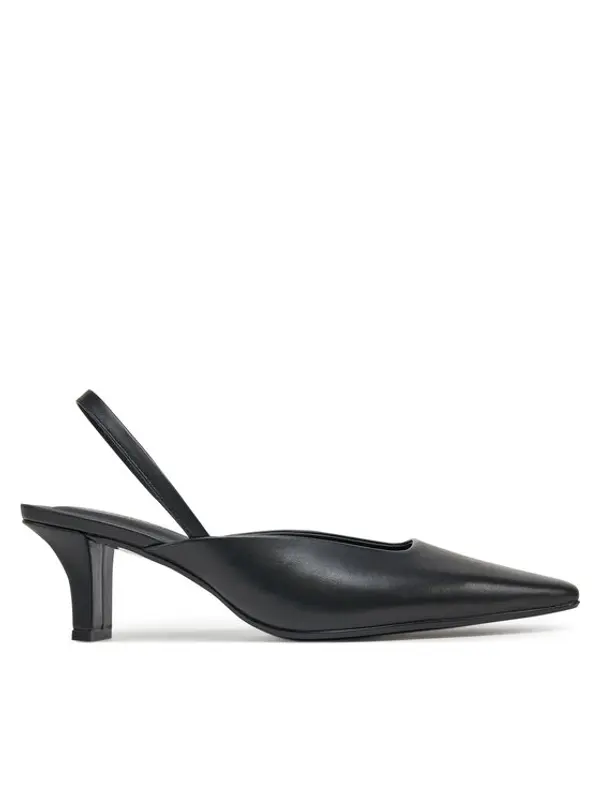 Calvin Klein Calvin Klein Salonke Heel Mule Pump 50 - Lth HW0HW02551 Crna